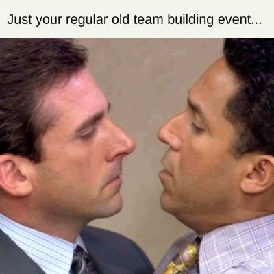 michael scott kiss meme